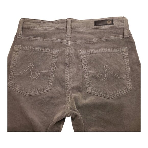 AG ADRIANO GOLDSCHMIED SZ 26R Farrah Skinny High-rise Medium Gray Corduroy Jeans - Picture 6 of 13